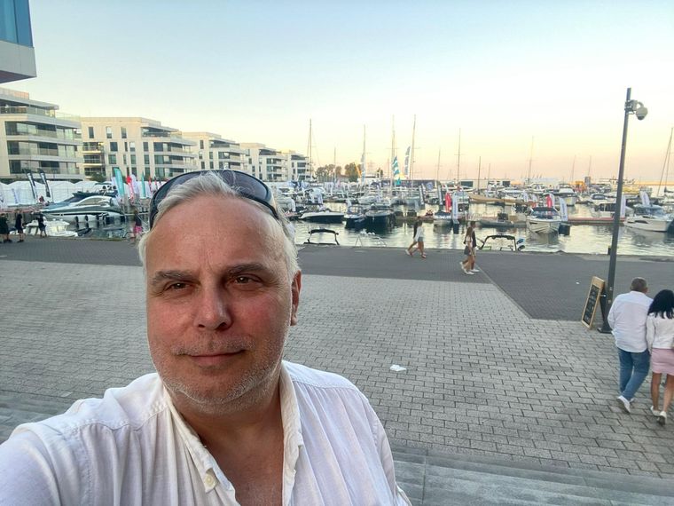 At the marina
